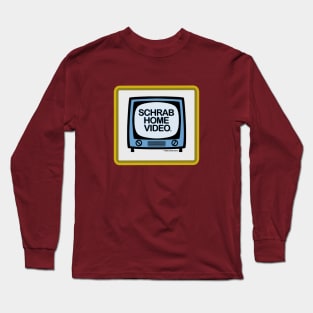 Schrab Home Video TV logo in Station Colors Long Sleeve T-Shirt